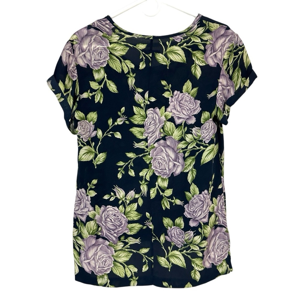 Rag & Bone Silk Floral Pocket Tee - Picture 4 of 10